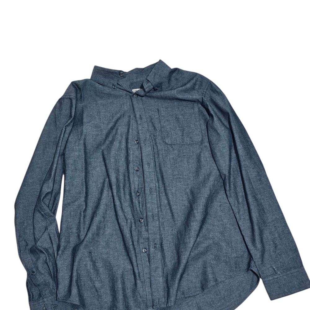 Magellan Outdoors Dark Blue Casual Shirt